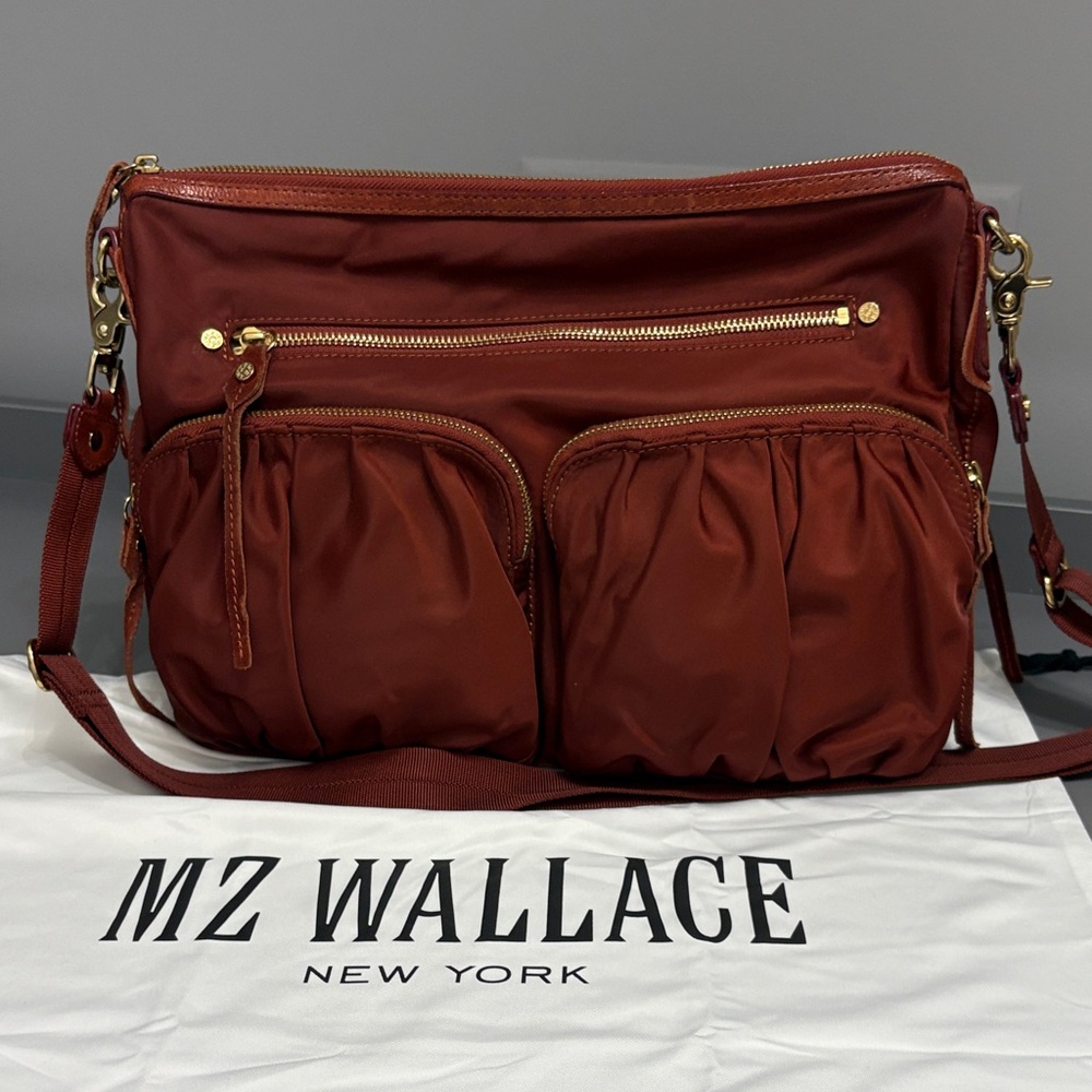 MZ Wallace Paige Red Crossbody Bag